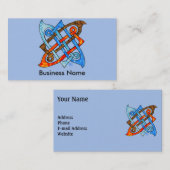 Pagan Celtic Knot Earth Air Fire Water Elements Visitekaartje (Voorkant / Achterkant)