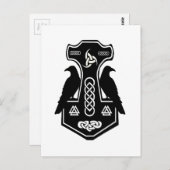 Pagan Celtic Norse Thor's Hammer Briefkaart (Voorkant / Achterkant)