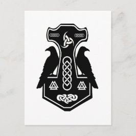 Pagan Celtic Norse Thor's Hammer Briefkaart