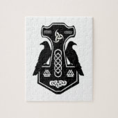 Pagan Celtic Norse Thor's Hammer Legpuzzel (Verticaal)