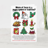 PAGAN CHRISTMAS FEESTDAGEN KAART (Voorkant)