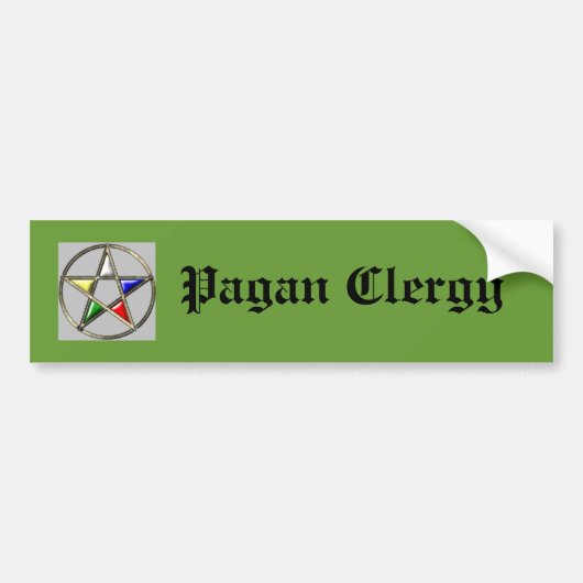 Pagan Clergy Bumpersticker (Voorkant)