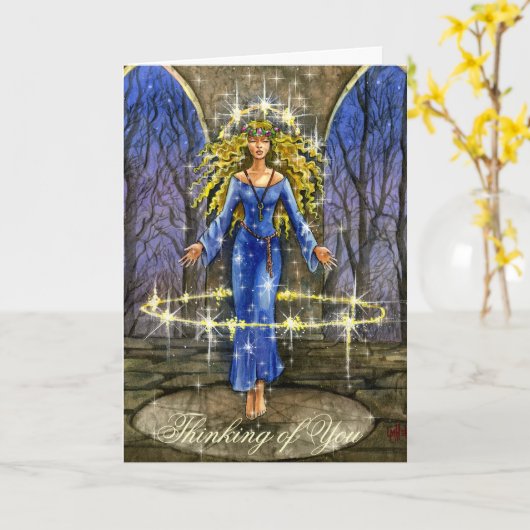 Pagan denkt aan je kaart (Gele Bloem)