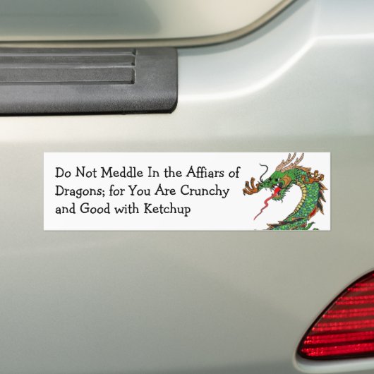 Pagan Dragon Bumpersticker (Op auto)