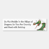 Pagan Dragon Bumpersticker (Voorkant)
