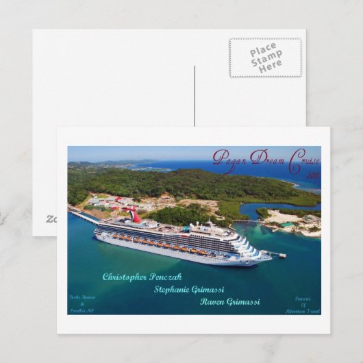 Pagan Dream Cruise Cozumel PC Briefkaart (Voorkant / Achterkant)