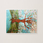 Pagan Dryad Tree Goddess Wiccan Natuur Art Legpuzzel (Horizontaal)