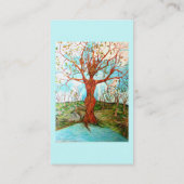 Pagan Dryad Tree Goddess Wiccan Natuur Art Visitekaartje (Achterkant)