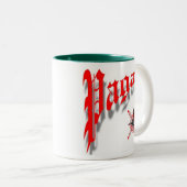 Pagan en trots ervan tweekleurige koffiemok (Voorkant rechts)