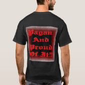 Pagan en trots. t-shirt (Achterkant)