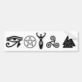 Pagan Faiths Bumpersticker (Voorkant)