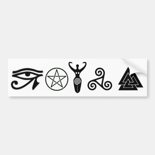 Pagan Faiths Bumpersticker (Voorkant)