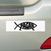 Pagan_fish_ROF Bumpersticker (Op auto)