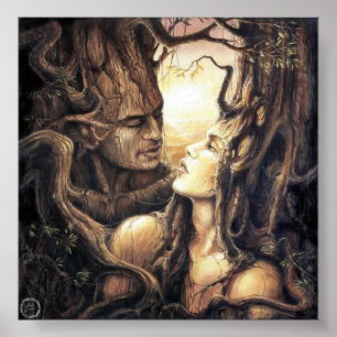 Pagan God en godin van het bos Poster