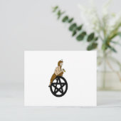 Pagan God Pan en Pentacle Briefkaart (Staand voorkant)