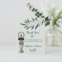 Pagan Goddess Baby Shower Thank You Card