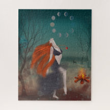 Pagan Goddess Puzzle, Pagan Oracle in Moonlight