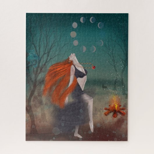 Pagan Goddess Puzzle, Pagan Oracle in Moonlight Legpuzzel (Verticaal)