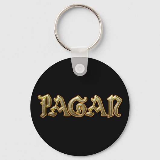 Pagan Gold Sleutelhanger Fob Wicca Wiccan Sleutelh (Voorkant)