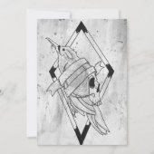 Pagan Gotische Schedel Kunst Feestdagenkaart (Voorkant)