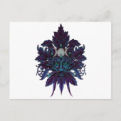 Pagan Green Man Triple Moon Wiccan God Briefkaart (Voorkant)