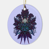 Pagan Green Man Triple Moon Wiccan God Keramisch Ornament (Links)
