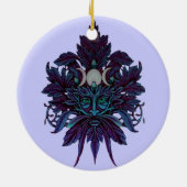 Pagan Green Man Triple Moon Wiccan God Keramisch Ornament (Achterkant)