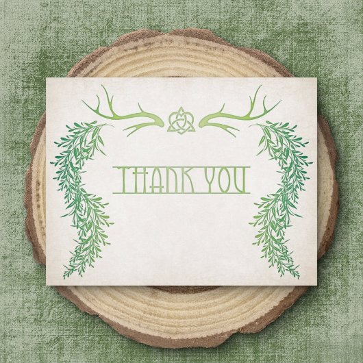 Pagan Handfasting Wedding Bedankkaart