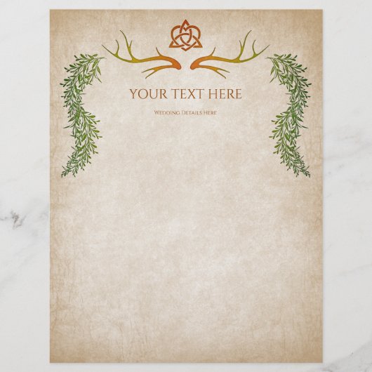 Pagan Handfasting Wedding Flyer (Voorkant)