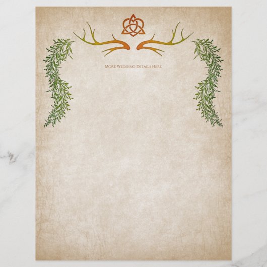 Pagan Handfasting Wedding Flyer (Achterkant)