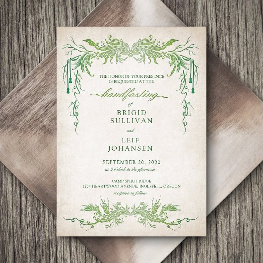 Pagan Handfasting Wedding Kaart