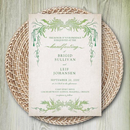 Pagan Handfasting Wedding Kaart