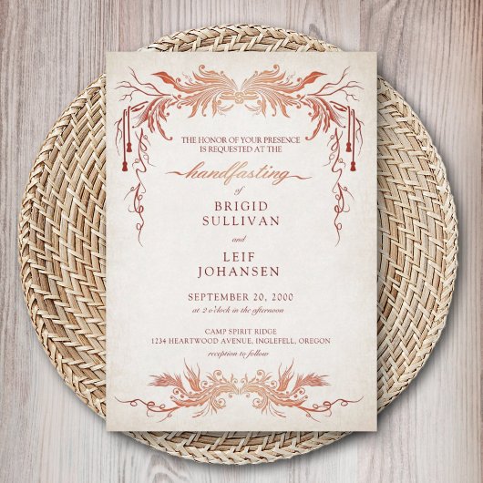 Pagan Handfasting Wedding Kaart