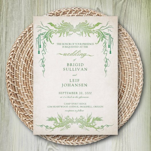 Pagan Handfasting Wedding Kaart