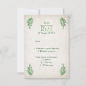 Pagan Handfasting Wedding RSVP Kaartje (Voorkant)