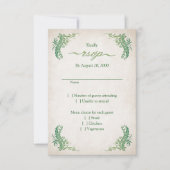 Pagan Handfasting Wedding RSVP Kaartje (Voorkant)