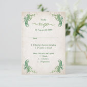 Pagan Handfasting Wedding RSVP Kaartje (Staand voorkant)