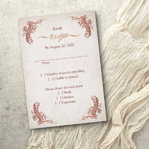 Pagan Handfasting Wedding RSVP Kaartje