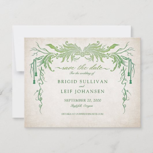 Pagan Handfasting Wedding Save The Date (Voorkant)