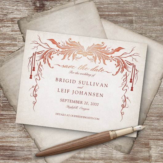 Pagan Handfasting Wedding Save The Date