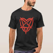 Pagan Heart Dark Aesthetic Grunge Symbol occult Pa T-shirt (Voorkant)