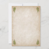 Pagan Keltische herfst gebladerte bruiloft Kaart (Achterkant)