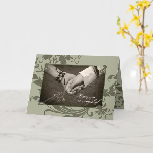 Pagan Love Kaart (Gele Bloem)