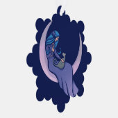 Pagan moon Goddess MoonChild Ornament Kaart (Rechts)