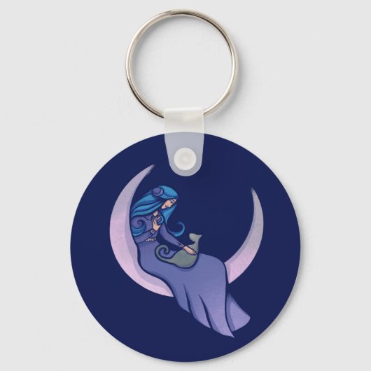 Pagan moon Goddess MoonChild Sleutelhanger (Achterkant)