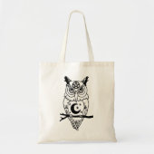 Pagan Owl met Pentacle en Moon Tote Bag (Voorkant)