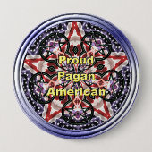 Pagan Patriot Ronde Button 4,0 Cm (Voorkant)