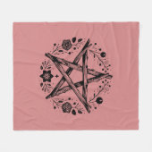 Pagan Pentacle Wicca Fleece Deken (Voorkant (Horizontaal))