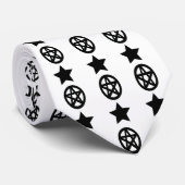 Pagan Pentacles en sterren Stropdas (Opgerold)