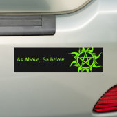 Pagan Pentagram Bumpersticker (Op auto)
